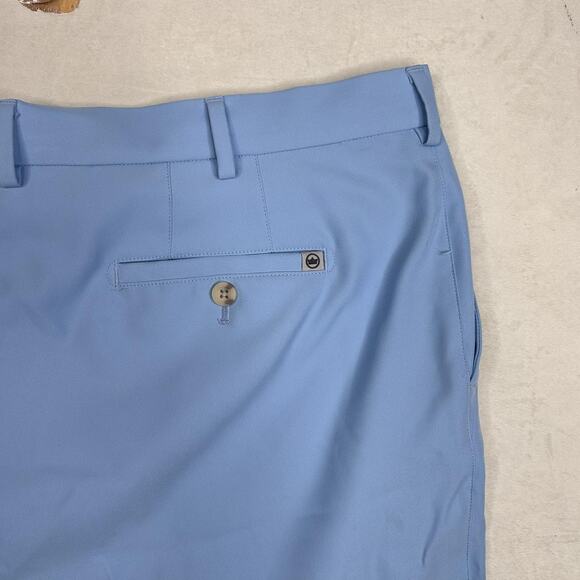 Peter Millar Shorts Mens 44 Blue Performance Golf Lightweight Polyester Summer - Picture 3 of 6